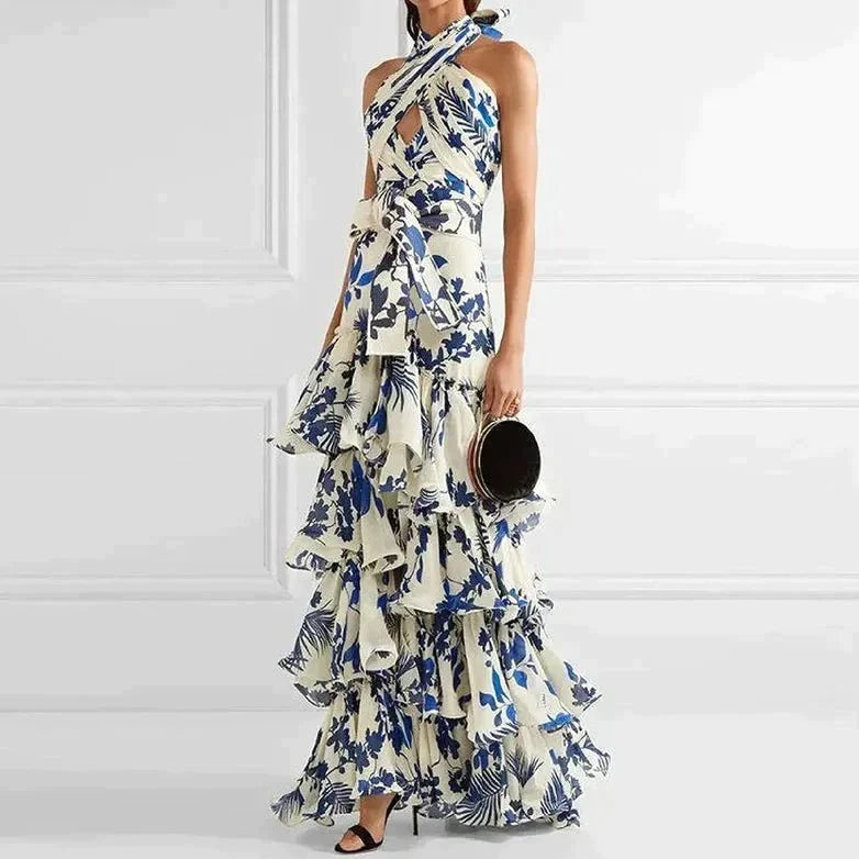 Modisches Damen Neckholder-Kleid – Sommerkleid
