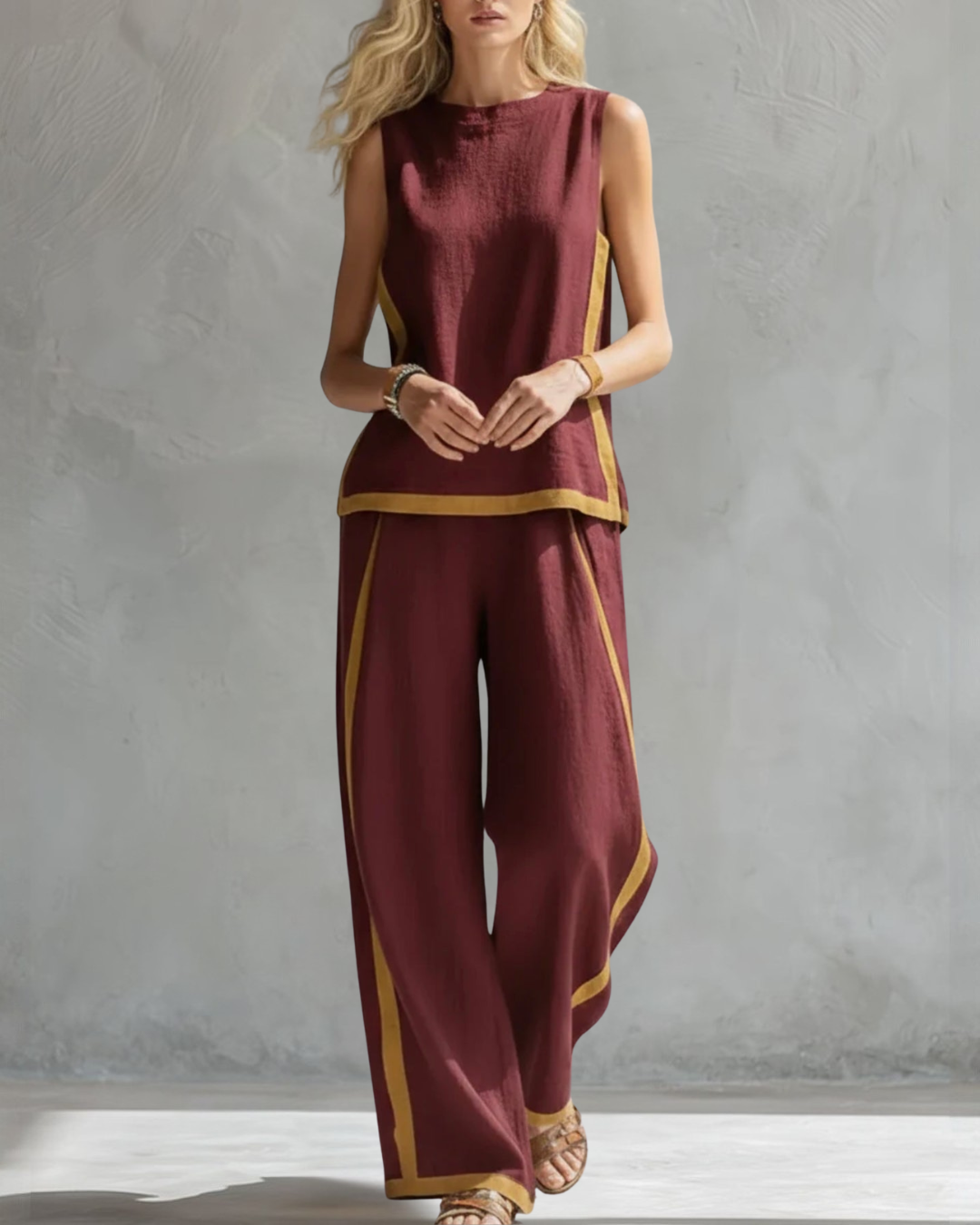 Schickes zweiteiliges Outfit-Set für Damen