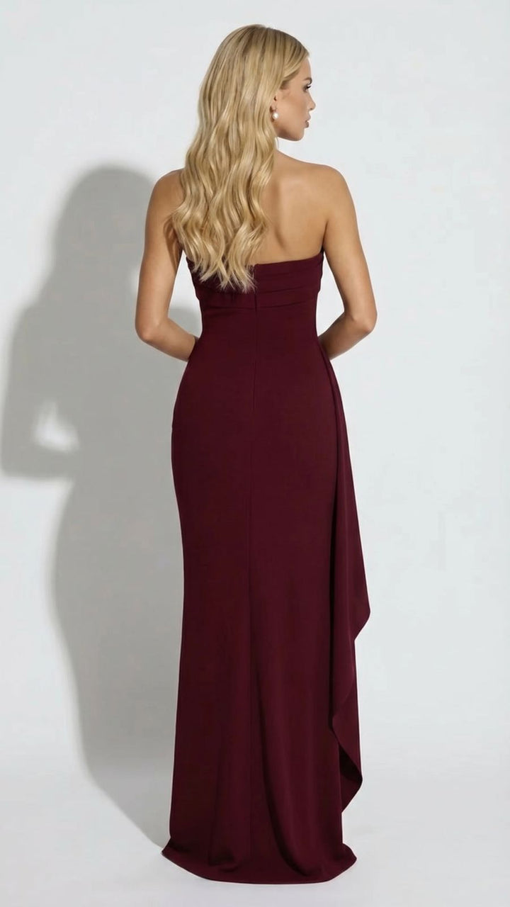 Cora ärmelloses Maxikleid mit seitlichen Schlitzen