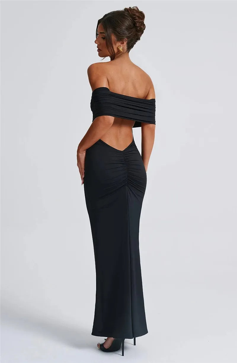 Sexy trägerloses, rückenfreies Maxikleid für Damen