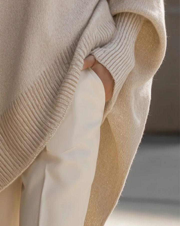 Locker sitzender Rundhalsausschnitt Pullover