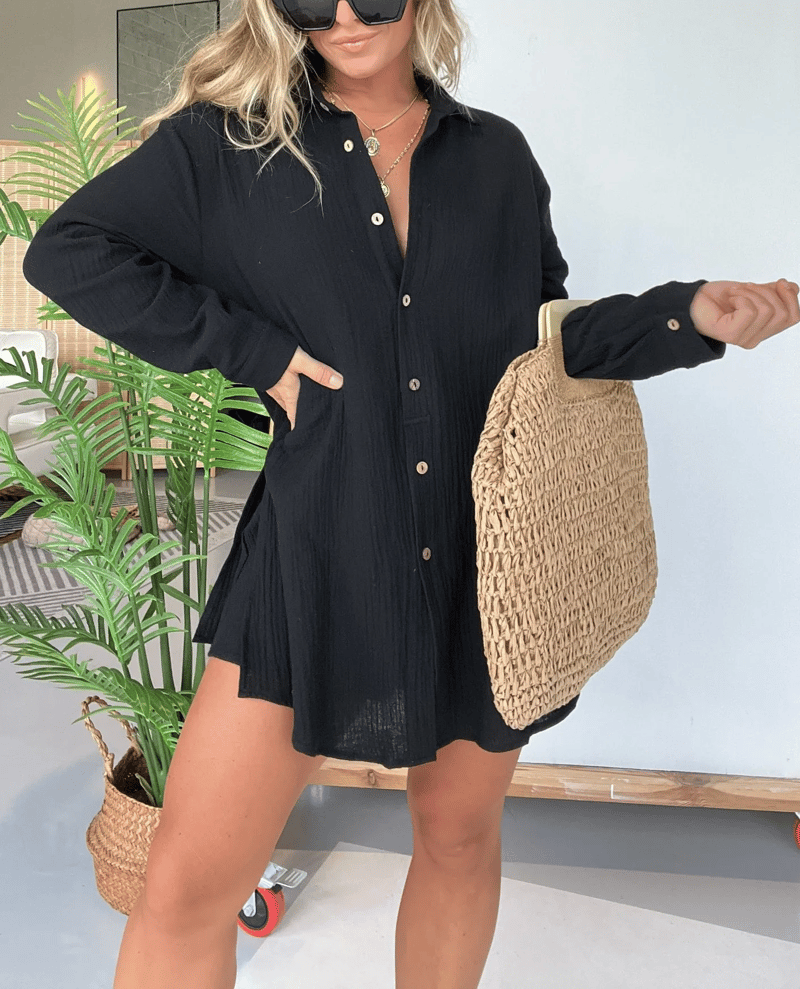 Damen Jumpsuit aus Tüll mit fließendem Schnitt und stilvollem Look