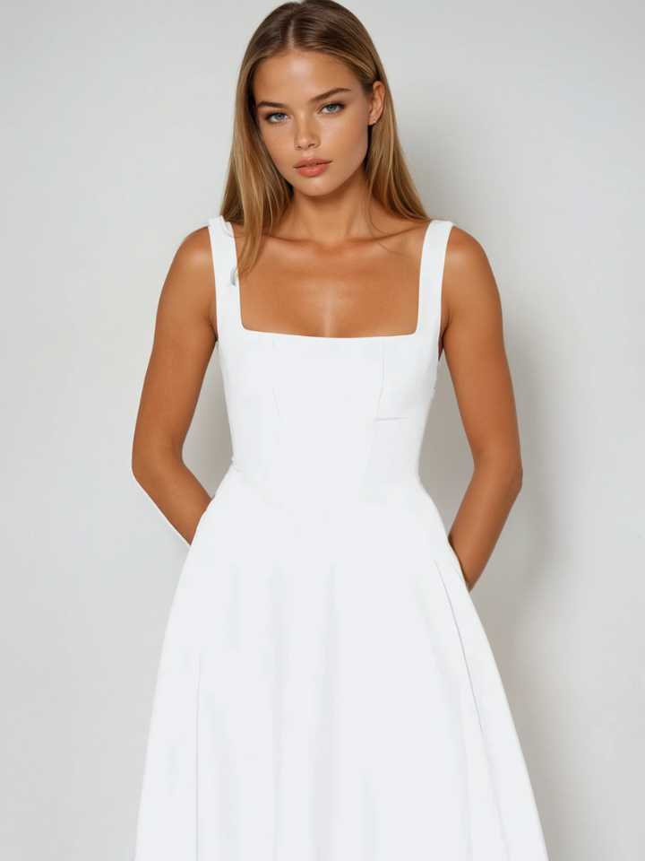 Klassisches Midi-Kleid für Damen