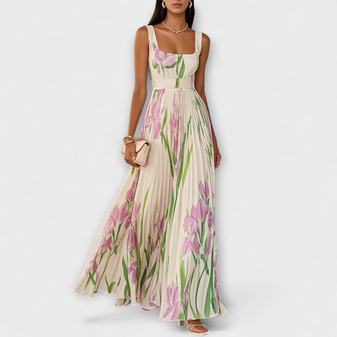 Fließendes Chiffon-Maxikleid für Damen