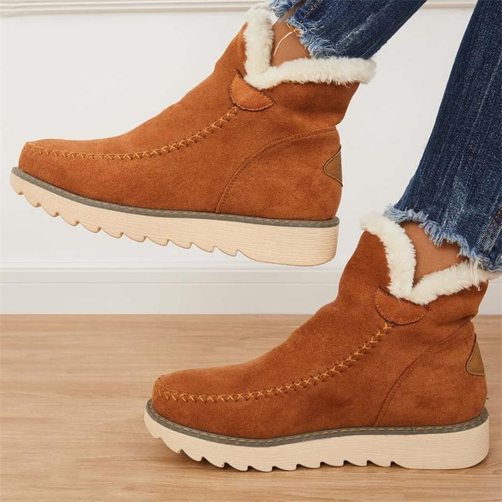 Damen Stiefeletten Mit Kunstfellfutter Für Den Alltag