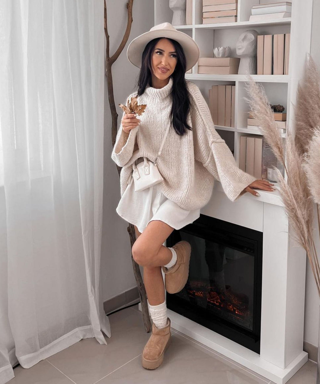 Eleganter weißer Rock