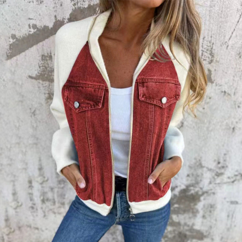 Klassische Freizeit-Damen-Jeansjacke