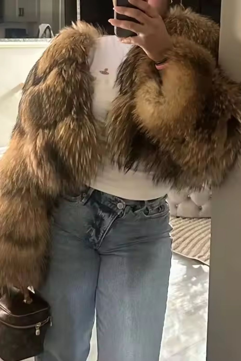 Schicker Bubble-Minikurzmantel für gemütliche, stilvolle Lagenlooks