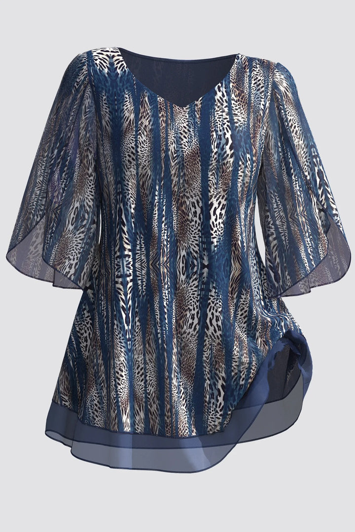 Dagmar® | Elegante Chiffon-Bluse mit Animal-Print