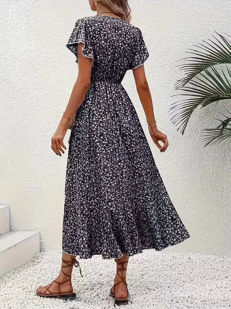 Florales Wickelkleid