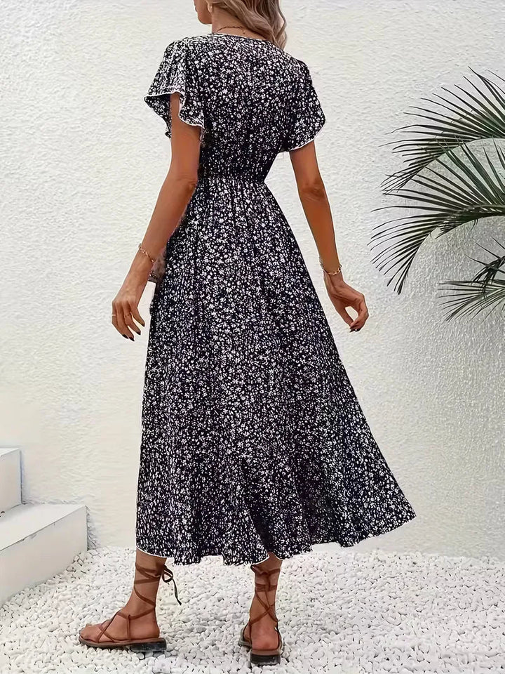 Florales Wickelkleid