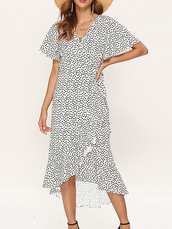 Elegantes Maxikleid mit Rosenmuster für Damen