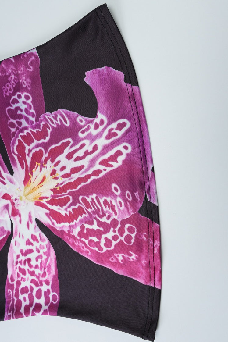 Damen Cami Top mit Blumenprint in Slim Fit, vollständige Produktansicht