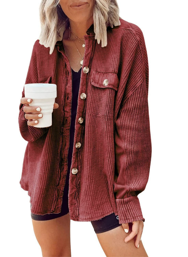 Damen Overshirt Mit Reverskragen Und Asymmetrischem Saum