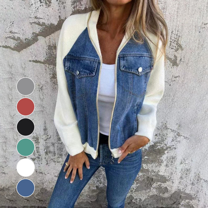 Klassische Freizeit-Damen-Jeansjacke