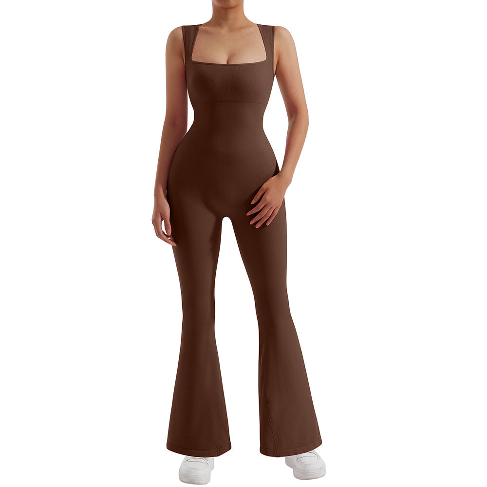 Ärmelloser figurbetonter Stretch-Jumpsuit