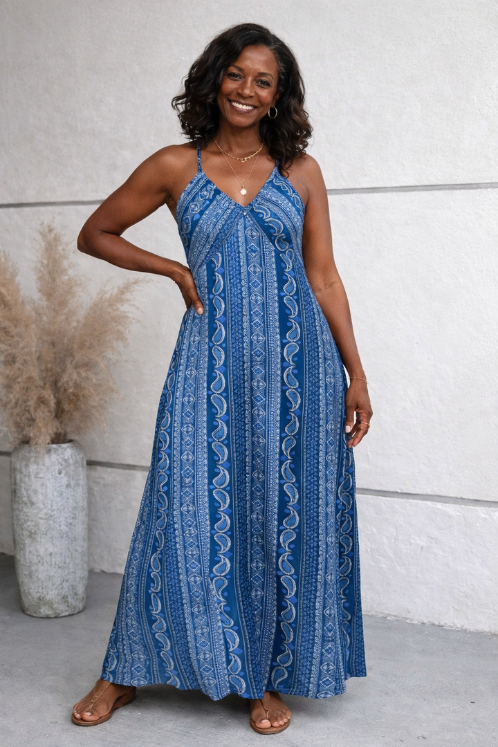 Sandra Maxi Sommerkleid für Damen