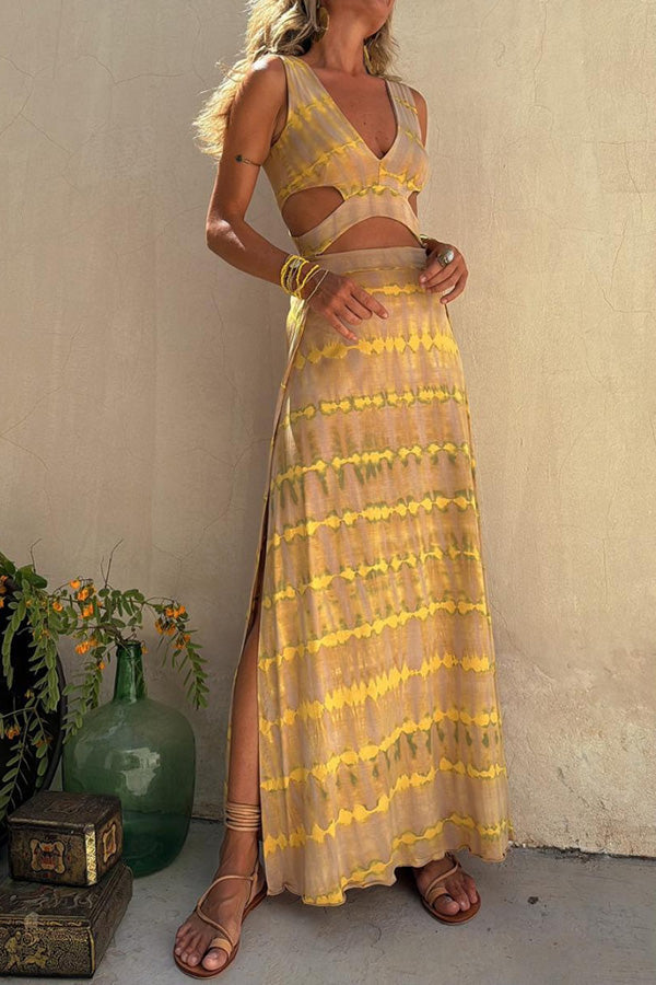 Ausdrucksstarkes Midi-Kleid