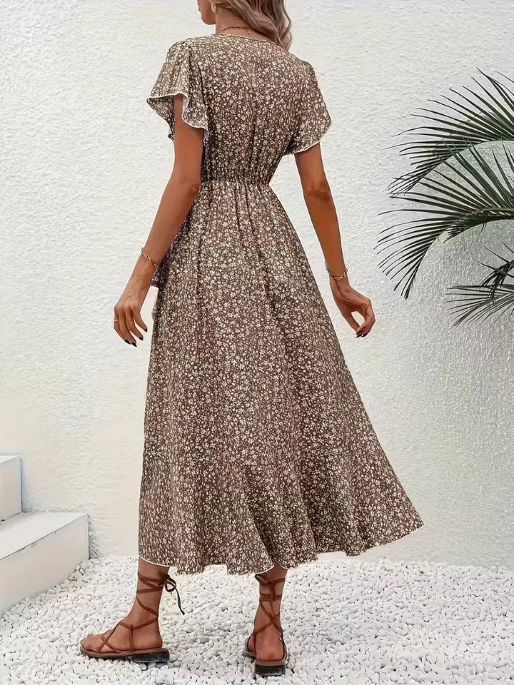 Florales Wickelkleid