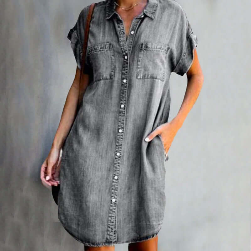 Elegantes Jeanskleid für Damen in modischer, vielseitiger Ausführung