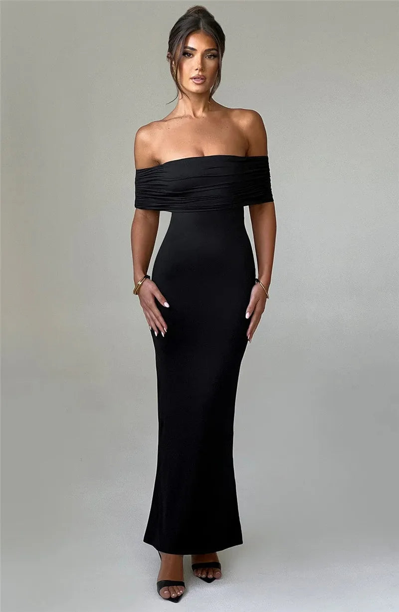 Sexy trägerloses, rückenfreies Maxikleid für Damen
