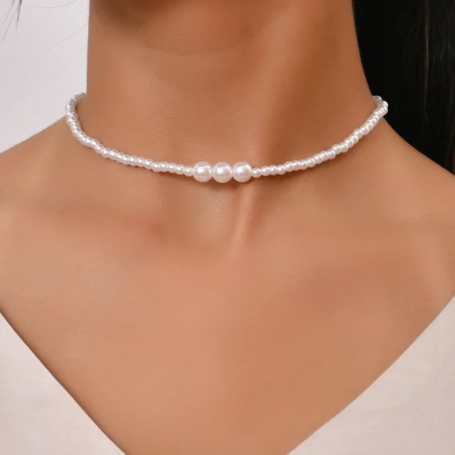 Ivy® | Eleganter Choker mit Großem Perlenkristall-Anhänger