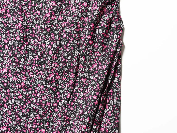 Damen V-Ausschnitt Chiffon Blumiges Boho Unterkleid