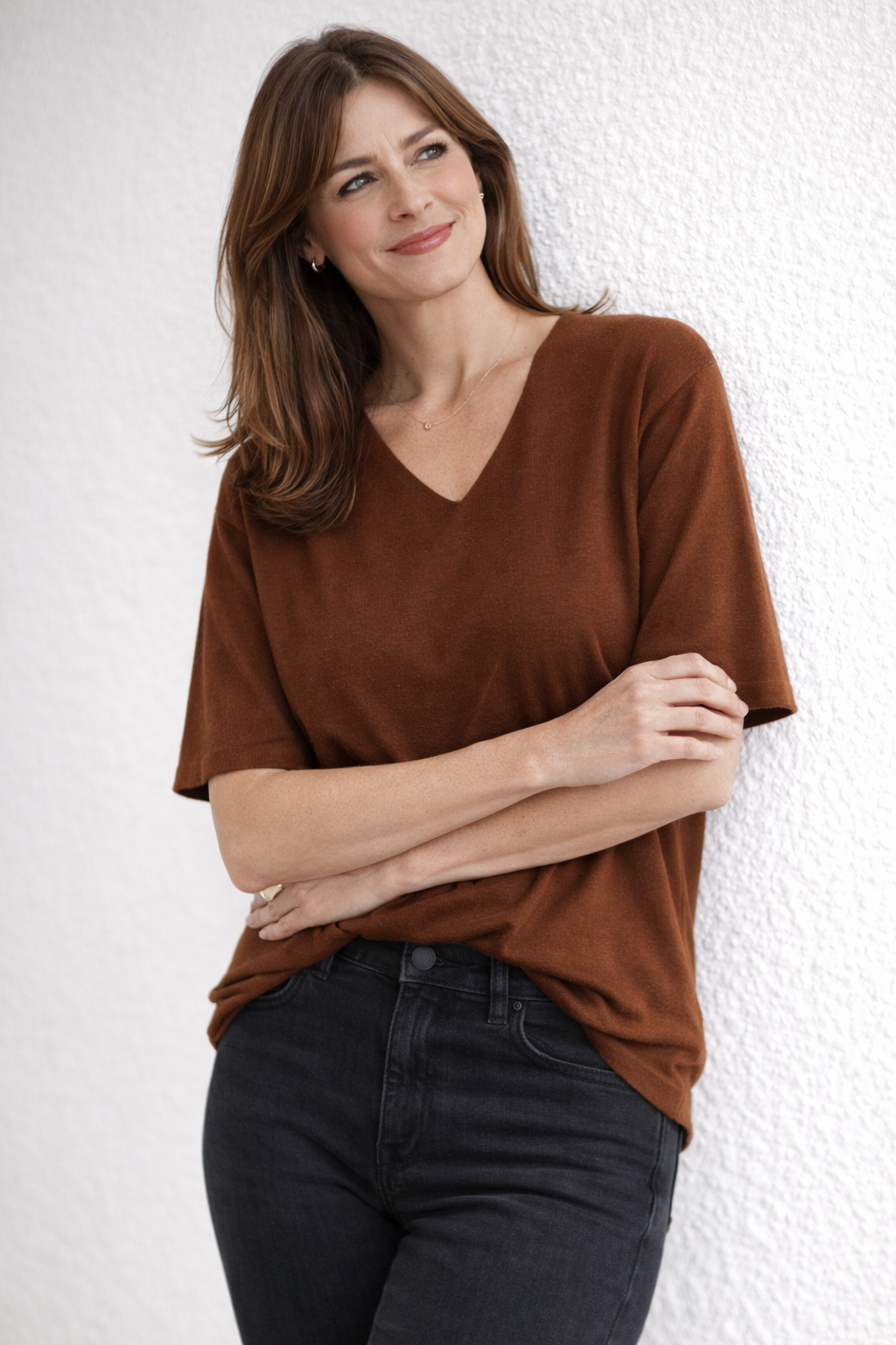 Damen Klassisches Langarmshirt