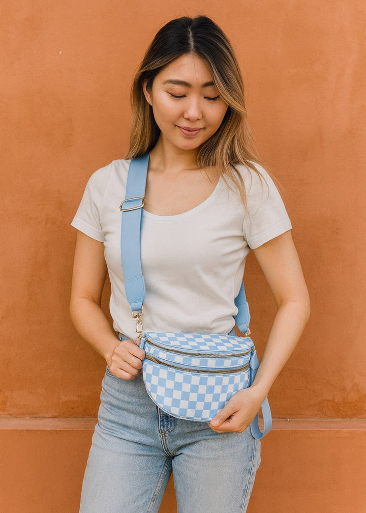 Elegante Gürteltasche aus echtem Leder für freihändige Mode