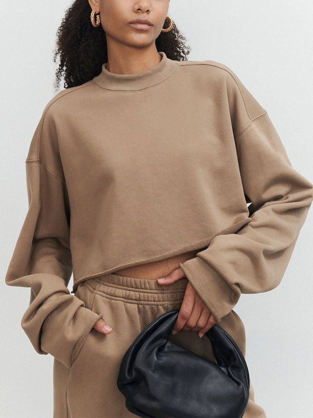 Gemütliches Kurz geschnittenes Sweatshirt für lässigen schicken Stil