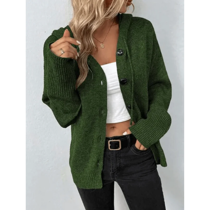 Gemütlicher Strick-Cardigan mit Knöpfen für Damen