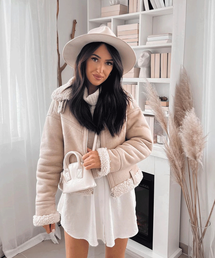 Eleganter weißer Rock