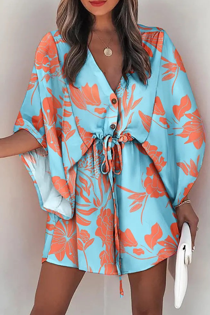 Damen-Einteiler mit Print und elastischer Taille als Detailansicht