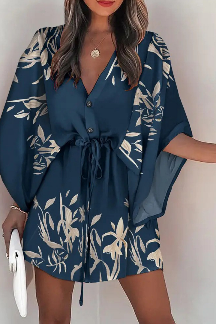 Damen Jumpsuit Mit Boho Print Und Elastischer Taille