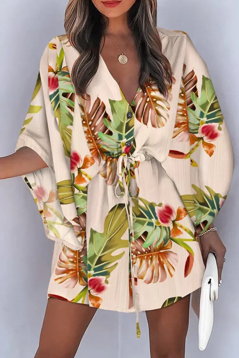Leichter Damen-Jumpsuit mit Boho-Muster in seitlicher Ansicht