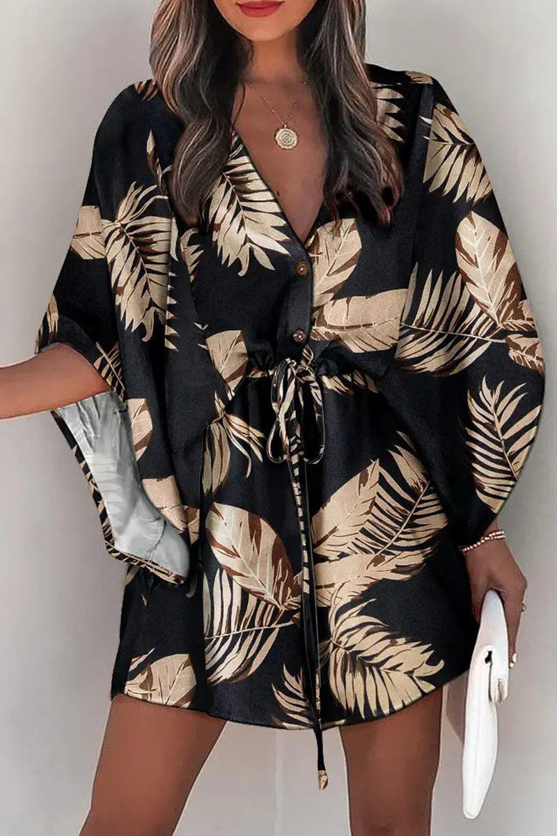 Damen Jumpsuit Mit Boho Print Und Elastischer Taille