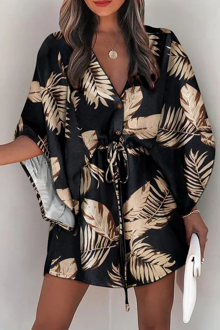 Damen Jumpsuit Mit Boho Print Und Elastischer Taille