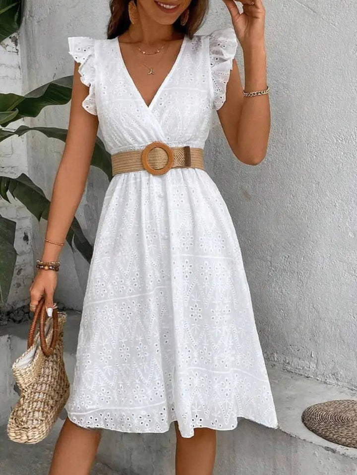 Kleid mit Flatterärmeln