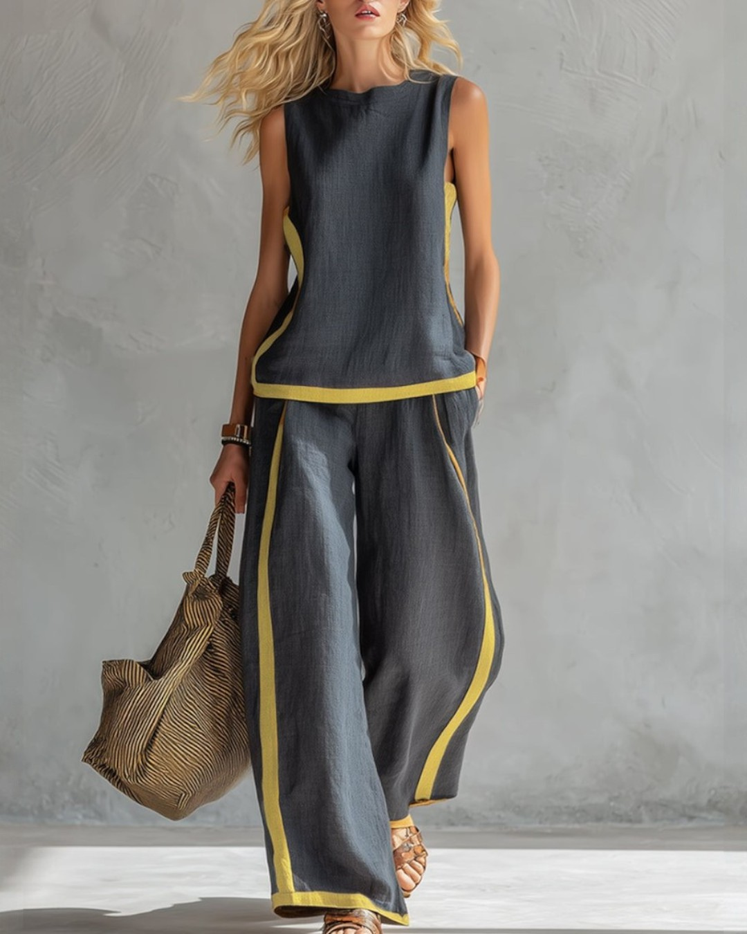 Schickes zweiteiliges Outfit-Set für Damen