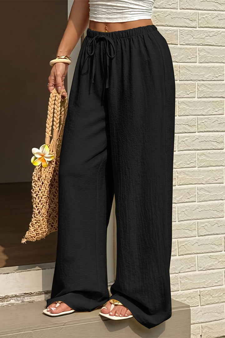 Damen Wide-Leg-Hose mit lockerer Passform für Büro und Freizeit