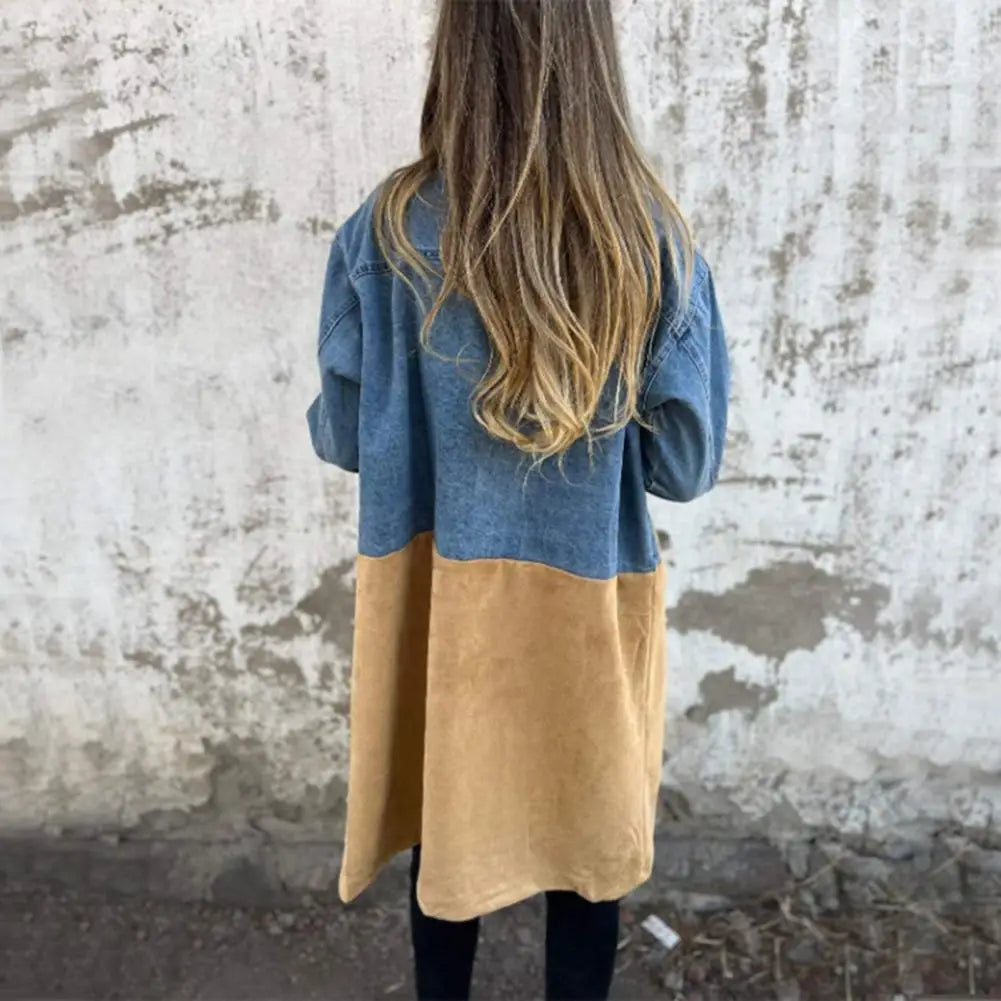 Schicker doppelt geknöpfter mittellanger Wintermantel für Damen