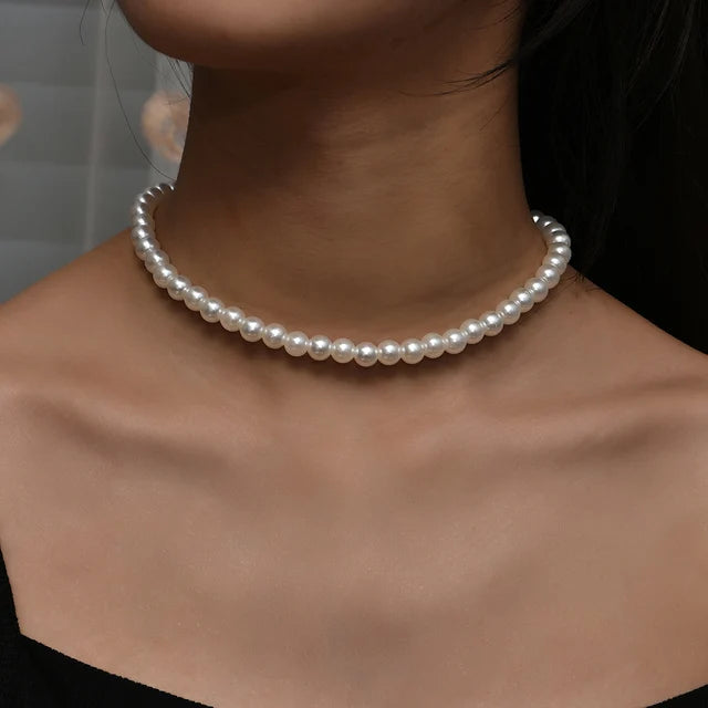 Ivy® | Eleganter Choker mit Großem Perlenkristall-Anhänger