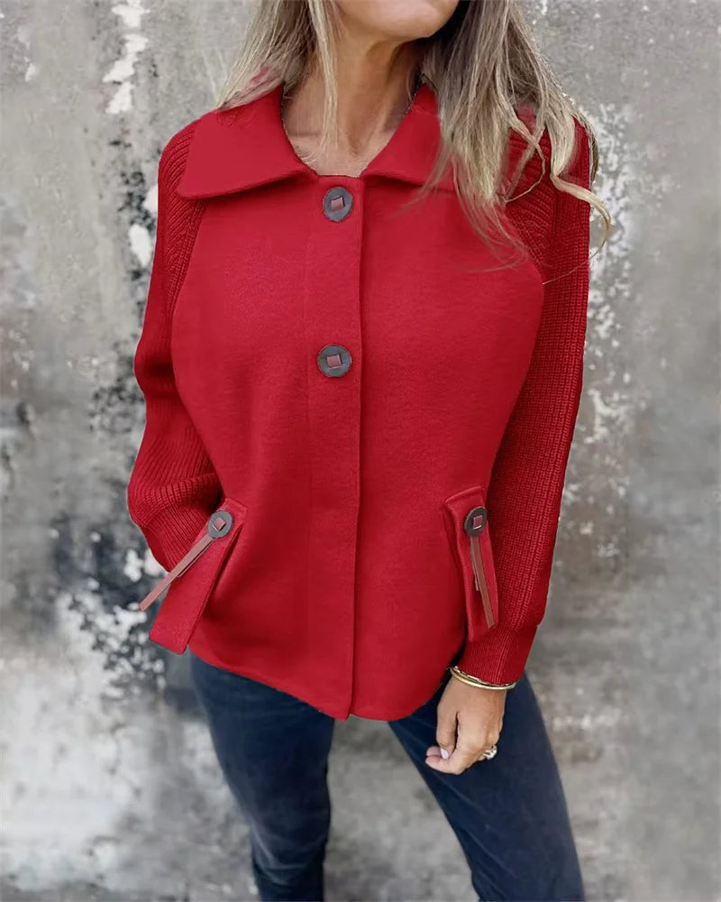 Gemütliche leichte Damenjacke für Herbst und Winter