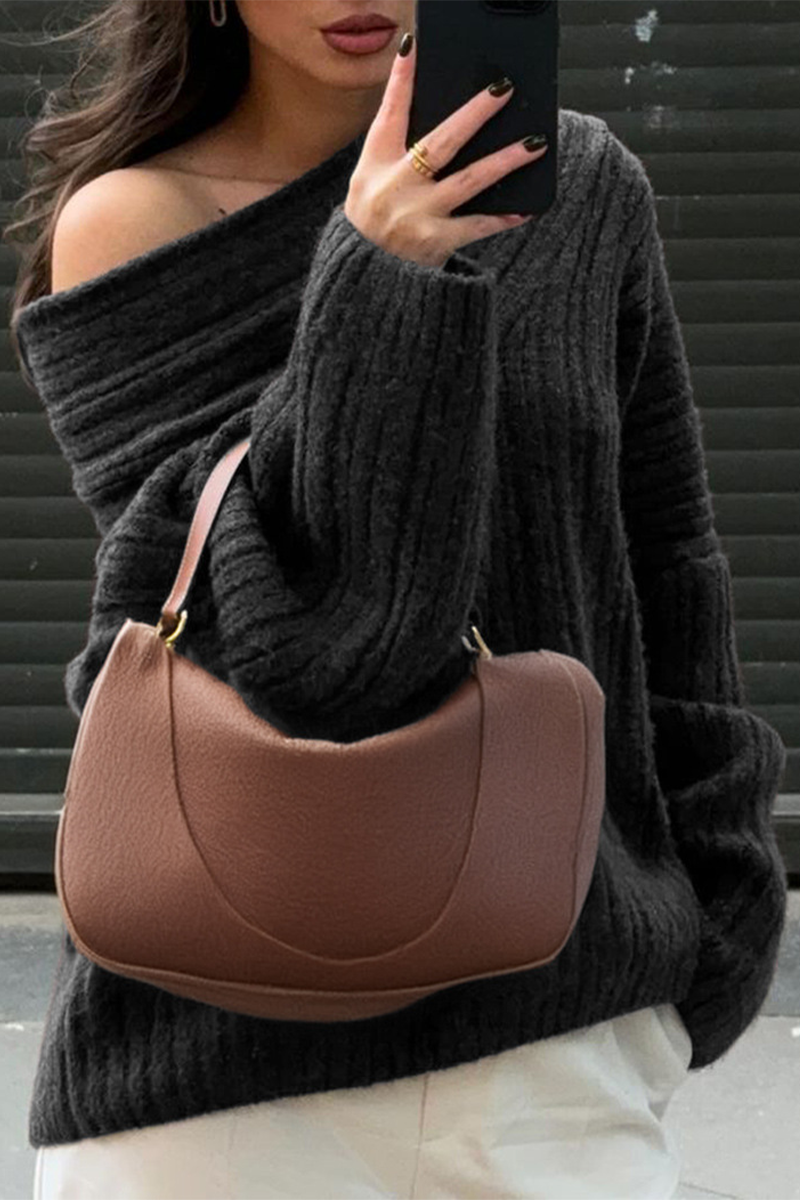 Gemütlicher grob gestrickter Wintersweater