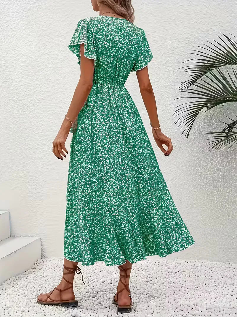 Florales Wickelkleid