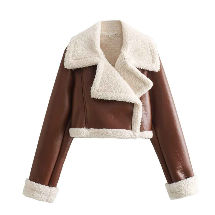 Schicke Damenkurzjacke mit warmem Teddyfutter