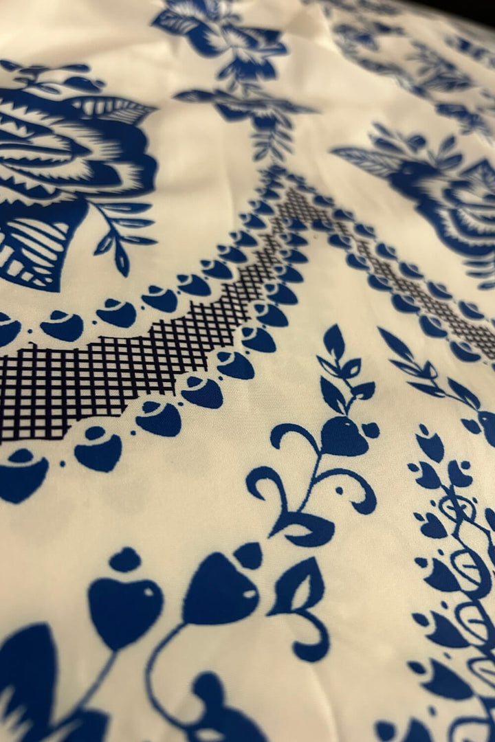 Polyester Spaghettiträger Midi Kleid Blau