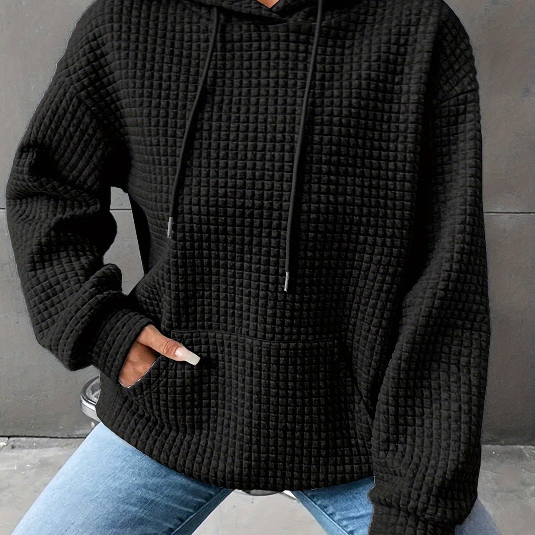 Strukturierter Damen-Kapuzenpullover für entspannte Alltagslooks