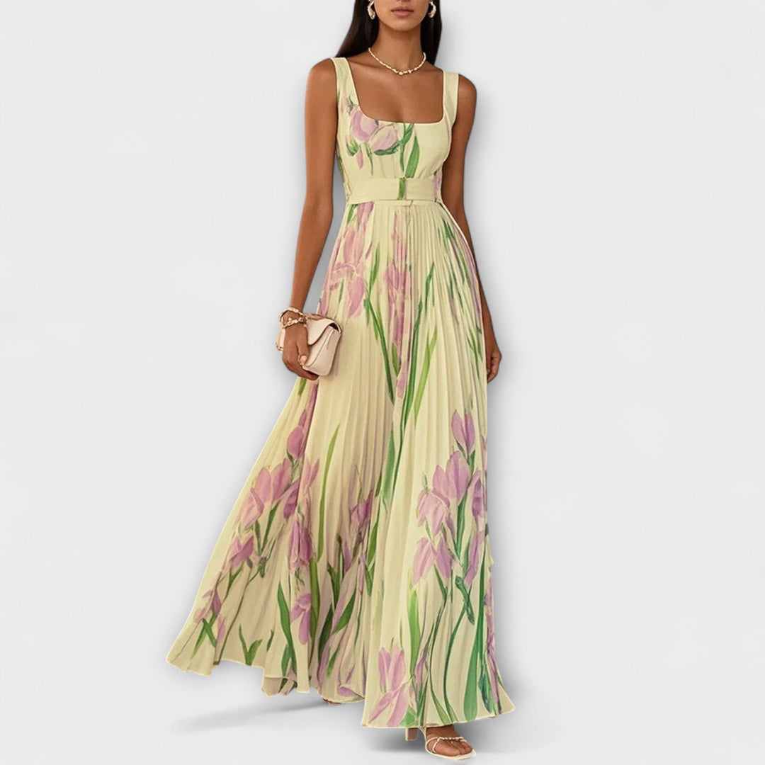 Fließendes Chiffon-Maxikleid für Damen