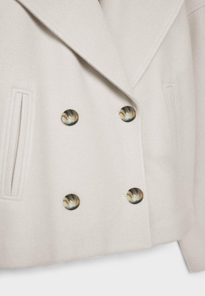 Zeitloser klassischer kurzer Mantel für Damen
